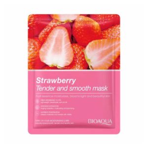 ماسک ورقه ای توت فرنگی بیوآکوا BIOAQUA، طراوت و شادابی پوست